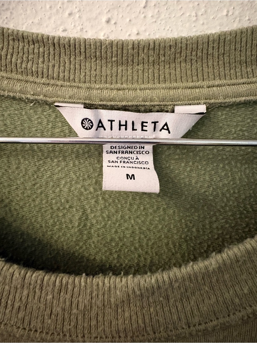 Athleta Sage Green Pullover Sweatshirt